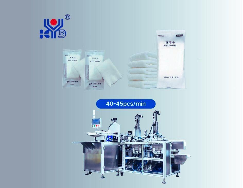 Wet towel folding wrapping scheme