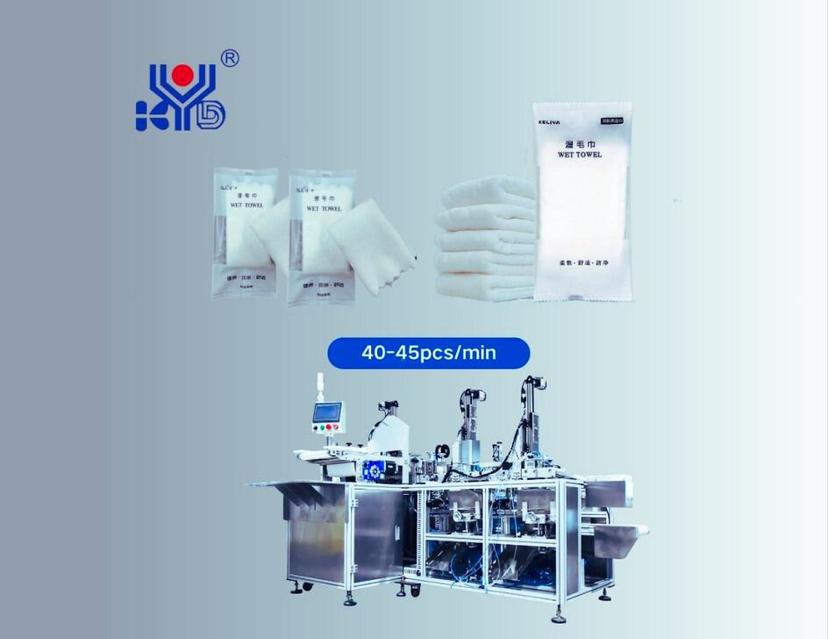 Wet towel folding wrapping scheme